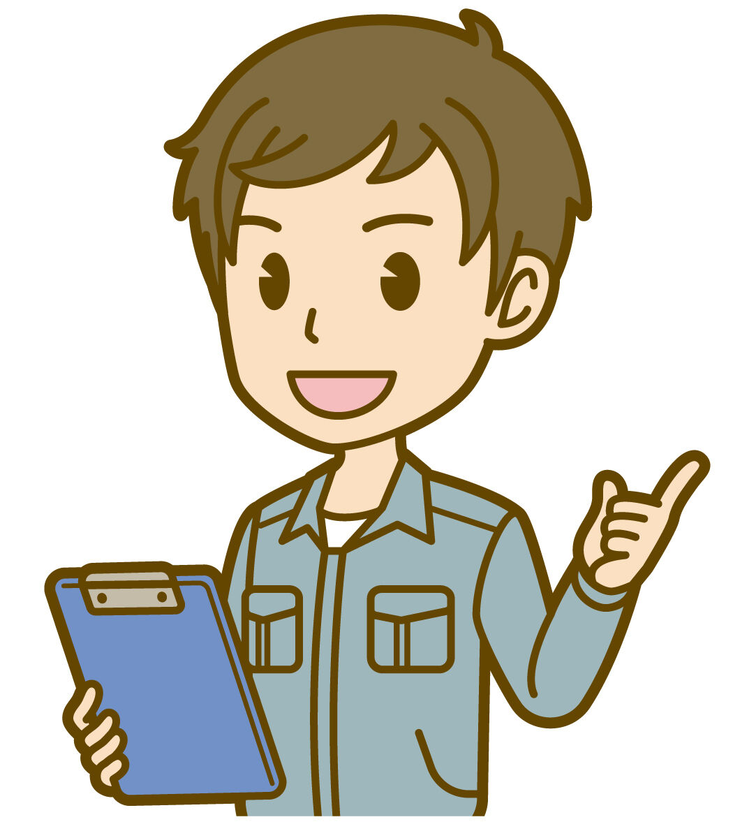 現調する作業員