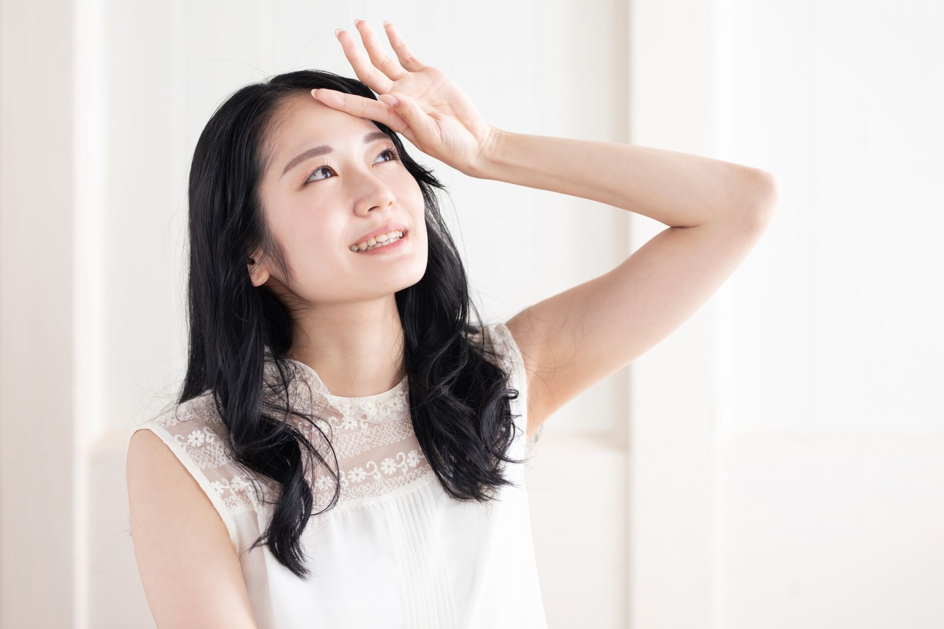 紫外線を気にする女性